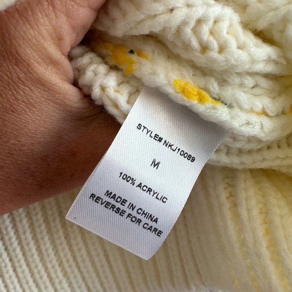 VICI Women's NWT NEW! Fresh as a Daisy Button Front Knit Cardigan Yellow… - Picture 13 of 14